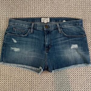 Current Elliott Boyfriend Distressed Cut Off Shorts Size 29